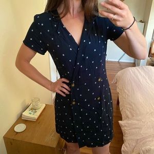 Navy collared Abercrombie dress size small